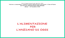 Studio Dietistico Carraro - L'Alimentazione per l'anziano di oggi